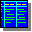 Icon Nr. 1519 (32 x 32 px, 16 Farben): Tabelle, gelb auf blau (Kategorie Büro) Tabelle, gelb auf blau