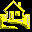 Icon Nr. 3408 (32 x 32 px, 16 Farben): Haus, gelb (Kategorie Haus und Garten) Haus, gelb