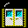 Icon Nr. 3434 (32 x 32 px, 16 Farben): Eingangstür (Kategorie Gebäude, Architektur und Landschaften) Eingangstür
