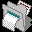Icon Nr. 6402 (32 x 32 px, 16 Farben): Hängemappe, grau (Kategorie Ordner und Hängemappen) Hängemappe, grau