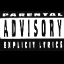 Icon Nr. 6444 (64 x 64 px, 256 Farben): Parental Advisory (Kategorie Schriftzüge und Logos) Parental Advisory