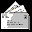 Icon Nr. 7432 (32 x 32 px, 16 Farben): Briefumschlag, geöffnet (Kategorie Büro) Briefumschlag, geöffnet