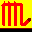 Icon Nr. 7703 (32 x 32 px, 16 Farben): Skorpion (Kategorie Formen, Figuren und Symbole) Skorpion
