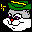 Icon Nr. 7709 (32 x 32 px, 16 Farben): Slappy (Kategorie Comic) Slappy