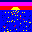 Icon Nr. 7761 (32 x 32 px, 16 Farben): Sonnenuntergang (Kategorie Gebäude, Architektur und Landschaften) Sonnenuntergang