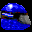 Icon Nr. 7773 (32 x 32 px, 256 Farben): Motorradhelm (Kategorie Spiel, Freizeit und Sport) Motorradhelm