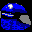 Icon Nr. 7776 (32 x 32 px, 16 Farben): Motorradhelm (Kategorie Spiel, Freizeit und Sport) Motorradhelm