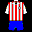 Icon Nr. 7849 (32 x 32 px, 16 Farben): Trikot (Kategorie Spiel, Freizeit und Sport) Trikot