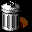 Icon Nr. 20916 (32 x 32 px, 256 Farben): System Style Mac Brown 2 - Empty trash (Kategorie System-Style-Sets) System Style Mac Brown 2 - Empty trash