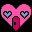 Icon Nr. 21636 (32 x 32 px, 16 Farben): System Style Pastel Red - Home (Kategorie System-Style-Sets) System Style Pastel Red - Home