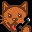 Icon Nr. 21637 (32 x 32 px, 256 Farben): System Style Brown Cat - Dial (Kategorie System-Style-Sets) System Style Brown Cat - Dial