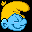 Icon Nr. 24527 (32 x 32 px, 256 Farben): Die Schlümpfe (Kategorie Comic) Die Schlümpfe