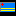 Icon Nr. 27591 (16 x 16 px, 16 Farben): Flagge Aruba (Kategorie Länder und Flaggen) Flagge Aruba