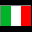 Icon Nr. 27804 (32 x 32 px, 16 Farben): Flagge Italy (Kategorie Länder und Flaggen) Flagge Italy