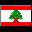 Icon Nr. 27844 (32 x 32 px, 16 Farben): Flagge Lebanon (Kategorie Länder und Flaggen) Flagge Lebanon