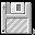 Icon Nr. 29920 (32 x 32 px, 256 Farben): System Style Mac Striped - Drive Floppy (Kategorie System-Style-Sets) System Style Mac Striped - Drive Floppy