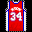 Icon Nr. 32281 (32 x 32 px, 256 Farben): Trikot (Kategorie Spiel, Freizeit und Sport) Trikot