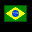 Icon Nr. 33281 (32 x 32 px, 256 Farben): Flagge Brasilien (Kategorie Länder und Flaggen) Flagge Brasilien