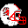 Icon Nr. 33287 (32 x 32 px, 16 Farben): Football-Helm (Kategorie Spiel, Freizeit und Sport) Football-Helm
