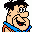 Icon Nr. 35402 (32 x 32 px, 16 Farben): The Flintstones (Familie Feuerstein) (Kategorie Comic) The Flintstones (Familie Feuerstein)