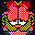 Icon Nr. 35410 (32 x 32 px, 16 Farben): Garfield (Kategorie Comic) Garfield