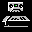 Icon Nr. 35743 (32 x 32 px, 16 Farben): Telefon (Kategorie Büro) Telefon