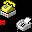 Icon Nr. 35785 (32 x 32 px, 16 Farben): Fax-Empfang (Übertragung zwischen Telefon und Drucker) (Kategorie Animationen) Fax-Empfang (Übertragung zwischen Telefon und Drucker)