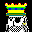 Icon Nr. 38890 (32 x 32 px, 16 Farben): Kartenspiel (Kategorie Spiel, Freizeit und Sport) Kartenspiel