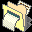 Icon Nr. 40501 (32 x 32 px, 256 Farben): Ordner, pastellgelb, Printers (Kategorie Ordner und Hängemappen) Ordner, pastellgelb, Printers