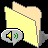 Icon Nr. 40522 (48 x 48 px, 256 Farben): Ordner, pastellgelb, RA (Kategorie Ordner und Hängemappen) Ordner, pastellgelb, RA