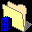 Icon Nr. 40535 (32 x 32 px, 256 Farben): Ordner, pastellgelb, Tartis (Kategorie Ordner und Hängemappen) Ordner, pastellgelb, Tartis