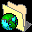 Icon Nr. 40537 (32 x 32 px, 256 Farben): Ordner, pastellgelb, Web Folder (Kategorie Ordner und Hängemappen) Ordner, pastellgelb, Web Folder