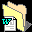 Icon Nr. 40549 (32 x 32 px, 256 Farben): Ordner, pastellgelb, Word folder (Kategorie Ordner und Hängemappen) Ordner, pastellgelb, Word folder