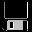 Icon Nr. 40580 (32 x 32 px, 16 Farben): Diskette (Kategorie Computer) Diskette