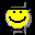 Icon Nr. 41396 (32 x 32 px, 16 Farben): Smiley (Kategorie Comic) Smiley