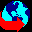 Icon Nr. 45226 (32 x 32 px, 16 Farben): Sternenbeobachtung (Kategorie Astrologie) Sternenbeobachtung
