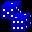 Icon Nr. 45283 (32 x 32 px, 16 Farben): Spielwürfel (Kategorie Spiel, Freizeit und Sport) Spielwürfel