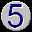 Icon Nr. 45708 (32 x 32 px, 16 Farben): 5 (Kategorie Zahlen und Sonderzeichen) 5