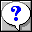 Icon Nr. 45740 (32 x 32 px, 16 Farben): Fragezeichen (Kategorie Zahlen und Sonderzeichen) Fragezeichen