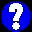 Icon Nr. 45742 (32 x 32 px, 16 Farben): Fragezeichen (Kategorie Zahlen und Sonderzeichen) Fragezeichen
