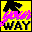 Icon Nr. 45779 (32 x 32 px, 16 Farben): Your way (Kategorie Schriftzüge und Logos) Your way