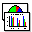Icon Nr. 45786 (32 x 32 px, 16 Farben): Chart (Kategorie Diagramme) Chart