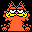 Icon Nr. 49118 (32 x 32 px, 256 Farben): Garfield (Kategorie Comic) Garfield
