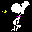 Icon Nr. 49202 (32 x 32 px, 16 Farben): The Peanuts - Snoopy (Kategorie Comic) The Peanuts - Snoopy