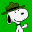Icon Nr. 49206 (32 x 32 px, 256 Farben): The Peanuts - Snoopy (Kategorie Comic) The Peanuts - Snoopy