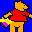 Icon Nr. 49231 (32 x 32 px, 256 Farben): Pooh - Pooh (Kategorie Comic) Pooh - Pooh