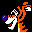 Icon Nr. 49237 (32 x 32 px, 256 Farben): Pooh - Tigger (Kategorie Comic) Pooh - Tigger