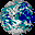 Icon Nr. 49289 (32 x 32 px, 16 Farben): Erde (Kategorie Astronomie) Erde