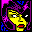 Icon Nr. 53411 (32 x 32 px, 16 Farben): Frau, Mädchen, Gril (Kategorie Comic) Frau, Mädchen, Gril