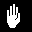 Icon Nr. 53468 (32 x 32 px, 16 Farben): Hand (Kategorie Menschen, Schule und Beruf) Hand